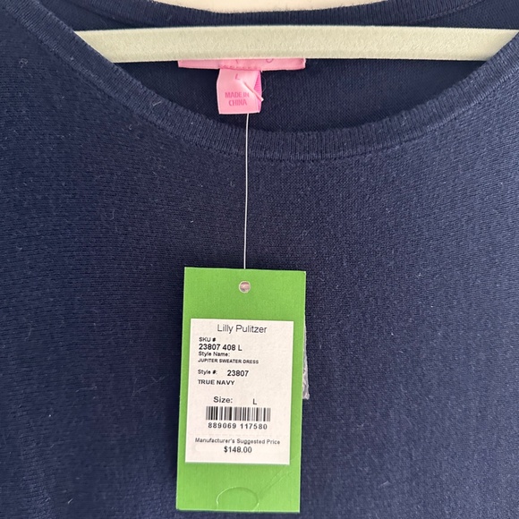 NWT Lilly Pulitzer Sweater Dress Size L - Picture 2 of 2